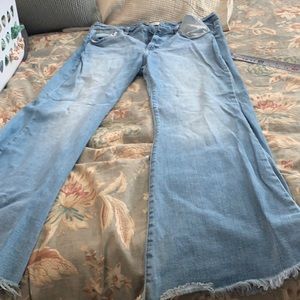 High rise flare jeans